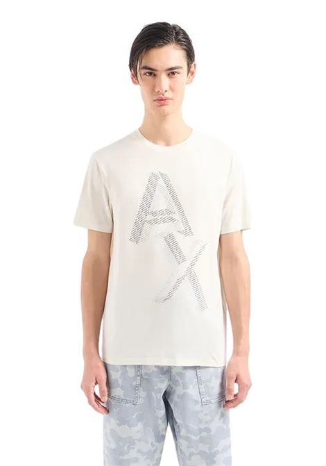 Pima cotton jersey T-shirt with maxi logo print ARMANI EXCHANGE | T-shirt | 3DZTAE ZJA5Z1116